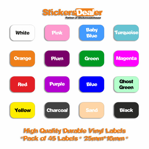 Personalised school stickers - school,