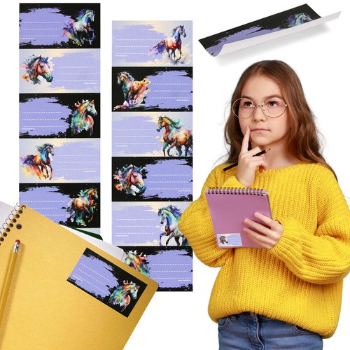 Horses notebook stickers - notebook,